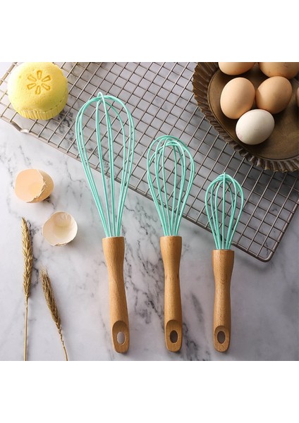 Renkli S Tarzı Doğa Renk Manuel Yumurtalık Yumurta Çırpıcı Ahşap Saplı Mutfak Aletleri Paslanmaz Çelik Krema Blender Süzgeç Aracı (Yurt Dışından) fiyatları