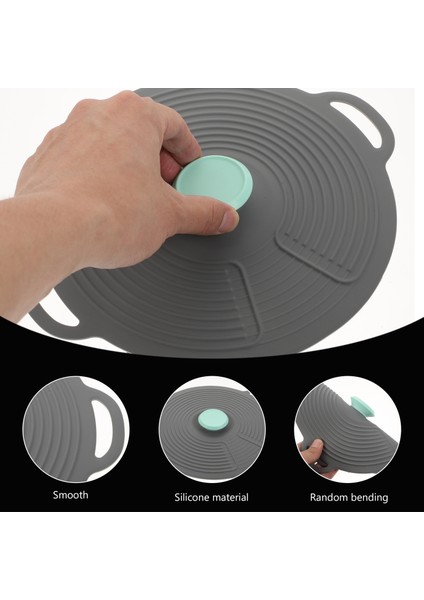 27X27CM Tarzı Silikon Tencere Kapağı Konteyner Toz Geçirmez Germe Seti Gıda Sarma Mikrodalga Mutfak Tedarik Taze Tutma Isıtma Tavası Kapakları (Yurt Dışından) fırsatları