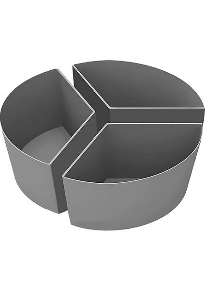 Gri Tarzı Yavaş Pişirici Gömlekleri, 3'ü 1 Arada Silikon Yavaş Pişirici Bölücü Fit 6qt Oval ve Yuvarlak Tencere Bölücü (Yurt Dışından)