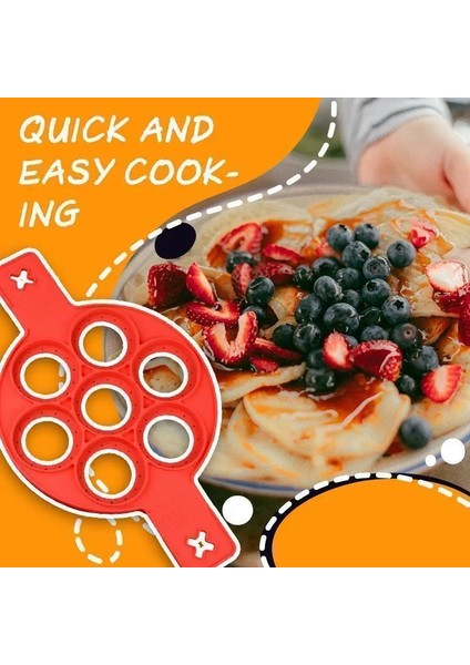 Daire Stili Yumurta Pişirici Gözleme Makinesi Kalıp Yeniden Kullanılabilir Silikon Omlet Kalıp Yapışmaz Pişirme Aracı Pan Flip Yumurta Halka Kalıp Pişirme Mutfak Aletleri (Yurt Dışından) fırsatları
