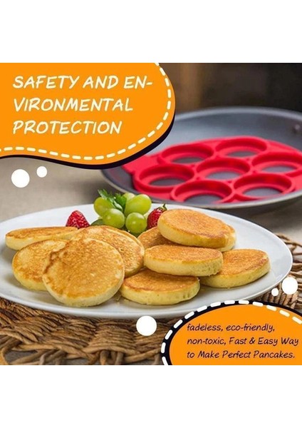 Daire Stili Yumurta Pişirici Gözleme Makinesi Kalıp Yeniden Kullanılabilir Silikon Omlet Kalıp Yapışmaz Pişirme Aracı Pan Flip Yumurta Halka Kalıp Pişirme Mutfak Aletleri (Yurt Dışından) indirimleri