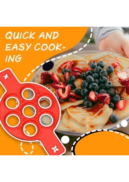 Daire 1 Pc Stili Kızarmış Yumurta Gözleme Omlet Makinesi Yapışmaz Kalıp Kalbur Yeniden Kullanılabilir Gıda Sınıfı Silikon Mikrodalga Fırın Set Üstü 7 Kavite Halka Delik (Yurt Dışından) modelleri