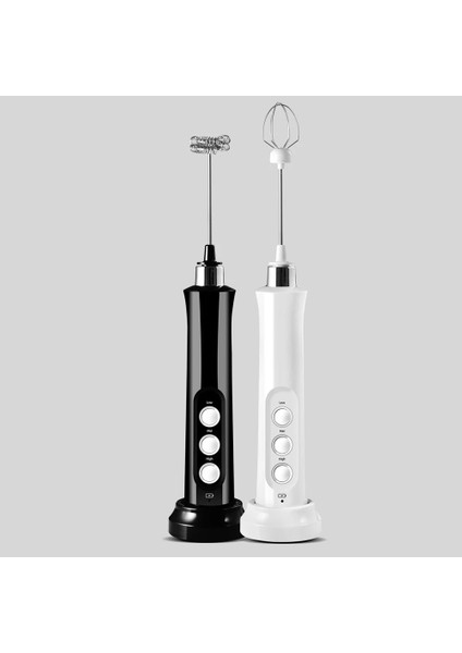 No.2 Tarzı USB Elektrikli Süt Köpürtücü 3 Çırpma USB Şarj Cihazı Kabarcık Makinesi 3 Modlu Kahve Köpürtücü El Yumurta Çırpıcı Mikser Içecek Blender (Yurt Dışından)