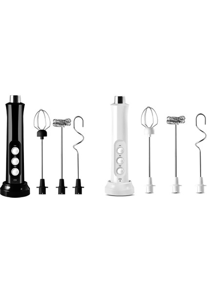 No.2 Tarzı USB Elektrikli Süt Köpürtücü 3 Çırpma USB Şarj Cihazı Kabarcık Makinesi 3 Modlu Kahve Köpürtücü El Yumurta Çırpıcı Mikser Içecek Blender (Yurt Dışından)