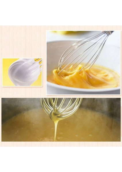 10 Inç Tarzı Manuel Yumurta Çırpıcı Ahşap Saplı Silikon Mikser Yumurta Çırpıcı Çırpma Mutfak Aletleri Yumurta Kreması Karıştırma Mutfak Pişirme Pasta Araçları (Yurt Dışından)