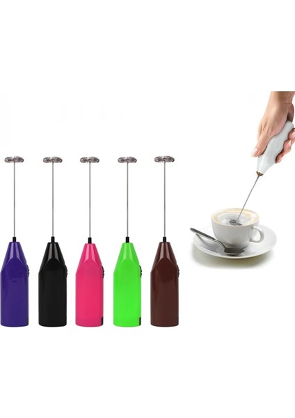 Mor Tarzı Mini Elektrikli Yumurta Çırpıcı Krem Karıştırıcı Blender Mikser Çok Fonksiyonlu Kahve Süt Köpürtücü Köpürtücü Yumurta Aracı Mutfak Aksesuarları (Yurt Dışından)