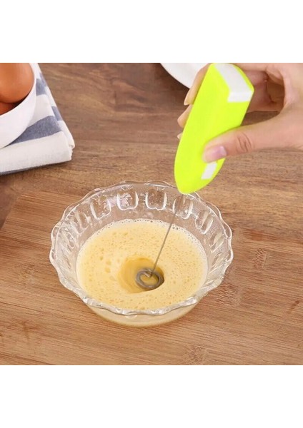 Yeşil Stil Mini Elektrikli Kahve Blender El Yumurta Çırpıcı Kabarcık Içecek Karıştırma Çubuğu Yaratıcı Elektrikli Çırpma Elektrikli Kahve Süt Karıştırıcı U3 (Yurt Dışından) fırsatları