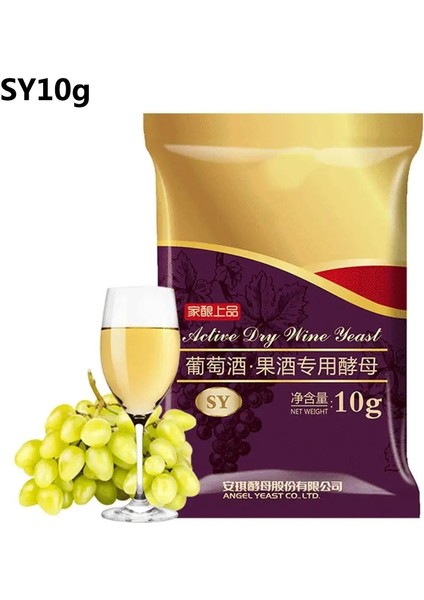 Açık Yeşil Tarzı 10G Şarap Mayası Tam Fermantasyon Kuru Maya Için Şarap Dıy Aktif Kuru Şarap Mayası Kuru Şarap Mayası, Kırmızı Şarap Bira Üretiminde Kullanılır (Yurt Dışından) modelleri