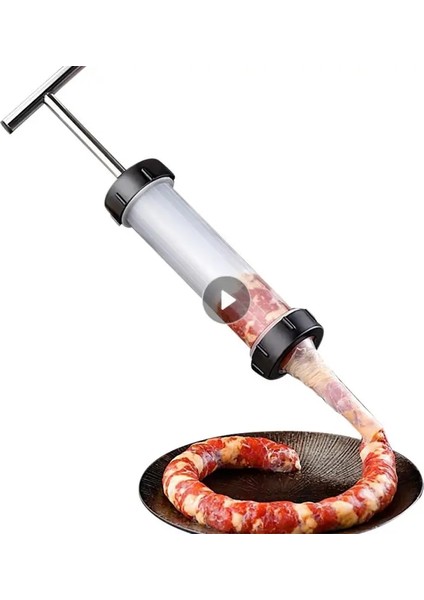 01 1 Adet Tarzı Ev Yapımı Sosis Araçları Sosis Doldurma Dolum Makinesi Şırınga Et Dolgu Mutfak Aletleri Manuel Sosis Sosisli Sandviç Makinesi Malzemeleri (Yurt Dışından)