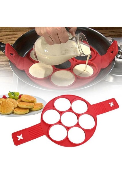 Pembe Tarzı Gözleme Flipper Silikon Çok Fonksiyonlu Yumurta Ateşi Omlet Tavası Kek Kalıbı Dağıtıcı Şekillendirici Pişirme Kalıbı Dıy Gözenekli Gözleme Makinesi (Yurt Dışından) fiyatları