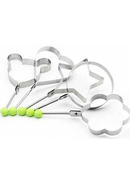 Tip 6 Tarzı 5pcs Egg Tools Fried Egg Shaper Pancake Mould Kitchen Gadgets Frying Omelette Mold Frying Egg Cooking Tools Kitchen Accessories (Yurt Dışından)