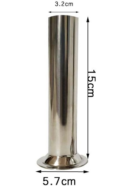 5.7cm x 3.2cm Stili Uzunluk 15CM Taban Çapı 5.7cm Gıda Sınıfı Sosis Doldurma Doldurma Tüpleri Huniler Nozullar Parçalar Doldurma Tüpü cm (Yurt Dışından)