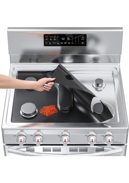 No.2 Tarzı Hickness Gaz Sobası Koruyucuları Kapak Astarı 5 Delik Anti-Yağ Gaz Aralığı Soba Üstü Brülör Ocak Koruyucu Kapaklar Mat Pad (Yurt Dışından) fiyatları