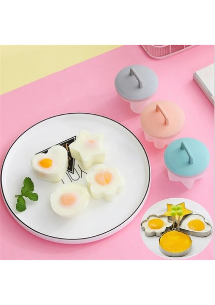 Pembe Tarzı Sevimli Yumurta Kazanı Çocuklar Kahvaltı Plastik Yumurta Kaçak Avcı Seti Mutfak Yumurta Pişirici Araçları Yumurta Kalıp Formu Gözleme Makinesi Mutfak Gadget'ı (Yurt Dışından)