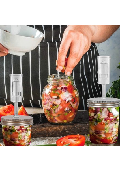 87 mm Tarzı Geniş Ağızlı Kavanoz Seti Fermantasyon Kapaklı ve Hava Kilidi Ev Mutfak Gereçleri JS22 (Yurt Dışından) modelleri
