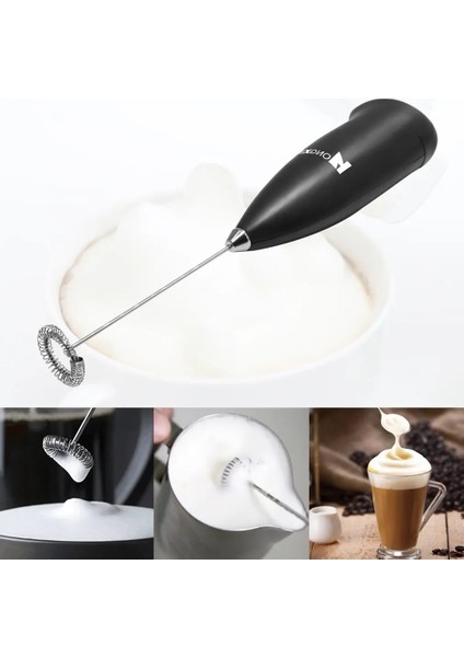 Süt Köpürtücü El Köpürtücü Kahve Makinesi Yumurta Çırpıcı Chocolatecappuccino Karıştırıcı Mini Taşınabilir Blender Mutfak Çırpma Aracı (Yurt Dışından)