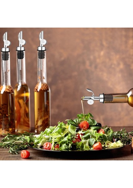 Gümüş Tarzı Paslanmaz Çelik Sökülebilir Ağırlıklı Likör Şişesi Dökücüler Otomatik Çevirme Zeytinyağı Dispenseri Borulu Sızdırmaz Sirke Soya (Yurt Dışından) fırsatları