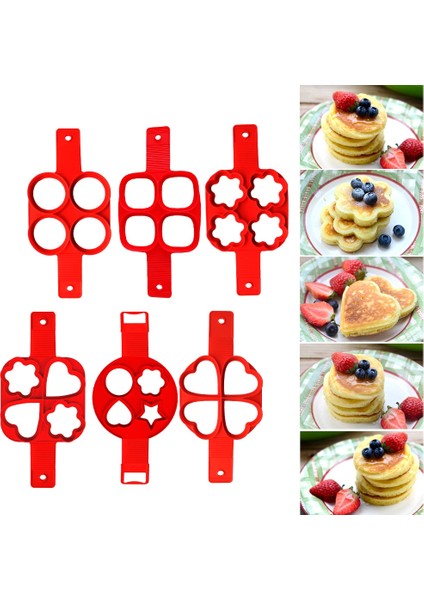 Silikon Çiçek Stili Silikon Yumurta Gözleme Halkası Yapışmaz Gözleme Makinesi Kalıp Kalp Fantastik Yumurta Pişirici Kızarmış Yumurta Omlet Kalıp Pişirme Aksesuarları Için (Yurt Dışından) fırsatları