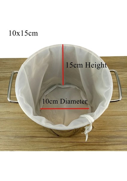 10X15CM Tarzı 400MESH 38MIKRON Çok Boyutlu Yeniden Kullanılabilir Bira Bira Filtresi Naylon Ev Şarap Demlemek Bira Filtre Torbası Mikron Ince Örgü Çanta Mutfak Süzme Filtresi (Yurt Dışından)