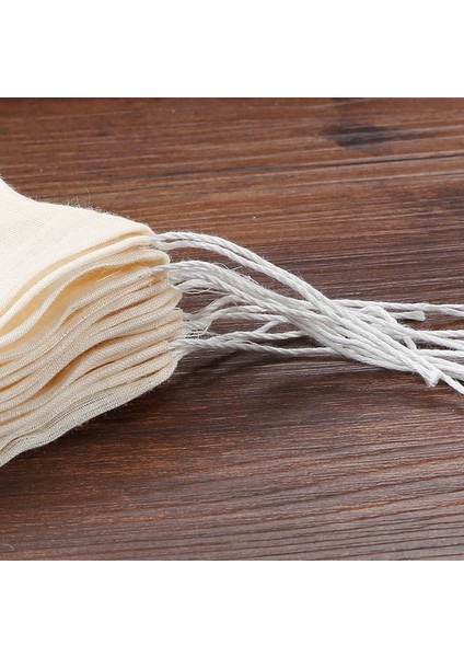 6X8CM Tarzı 5 Adet Pamuk Muslin Ipli Çanta Ev Brew Şarap Bira Elek Suyu Sebze Kahve Filtresi Pişirme Otlar Çay Hediye Paketleme (Yurt Dışından) fırsatları
