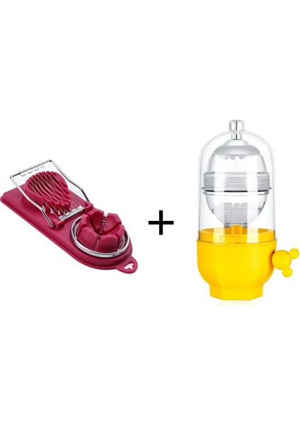 Bir Set Stili Yumurta Karıştırma Makinesi Manuel Blender Yumurta Karıştırma Altın Yumurta Çektirme Aletleri Çalkalayıcı Çok Kesici Ev Dilimleyici Mutfak Aleti (Yurt Dışından)