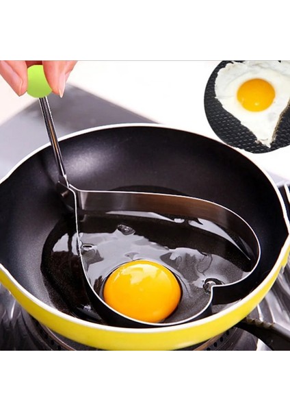 Miki Tarzı 5 Stil Paslanmaz Çelik Omlet Makinesi Kalp Şeklinde Omlet Omlet Pişirme Araçları Kızarmış Yumurta Gözleme Şekillendirici Mutfak Pişirme Araçları (Yurt Dışından)