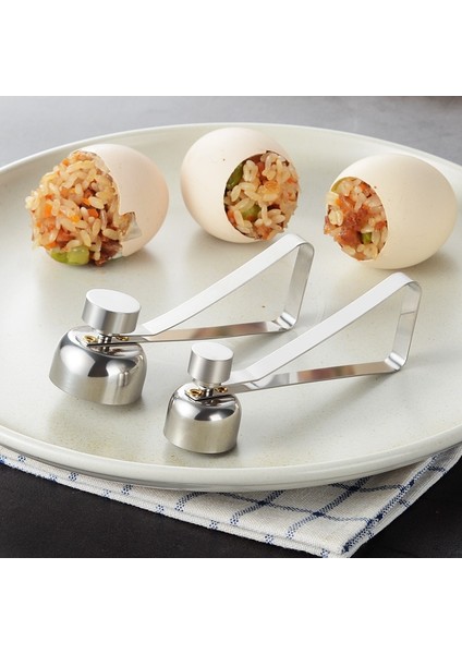 Y 8cm Tarzı Mutfak Aletleri Yumurta Kabuğu Açacağı Kesici Paslanmaz Çelik Yumurta Haşlama Bardakları Ayırıcı Filtre Yumurta Pişirme Araçları Mutfak Aksesuarları (Yurt Dışından) fırsatları