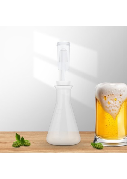 Tip 2 Tarzı Erlenmeyer Şişesi Maya Başlangıç ​​seti, 250ML Dar Ağızlı Plastik Şişeler-Fermantasyon Hava Kilidi ve Silikon Tıpalı Erlenmeyer (Yurt Dışından) indirimleri