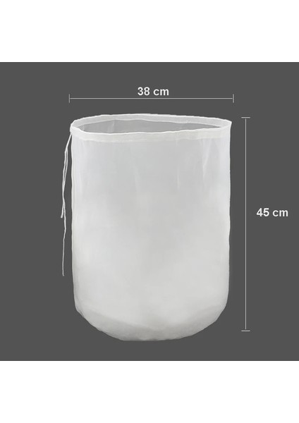 38X45 Stili cm Bira Filtre Torbası Yeniden Kullanılabilir Naylon Örgü Gıda Süzgeç Tahıl Bira Şarap Yapımı Için Demleme Torbası Ev Bira Kova Tipi Filtre (Yurt Dışından)