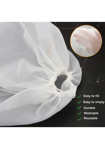 38X45 Stili cm Bira Filtre Torbası Yeniden Kullanılabilir Naylon Örgü Gıda Süzgeç Tahıl Bira Şarap Yapımı Için Demleme Torbası Ev Bira Kova Tipi Filtre (Yurt Dışından) fırsatları