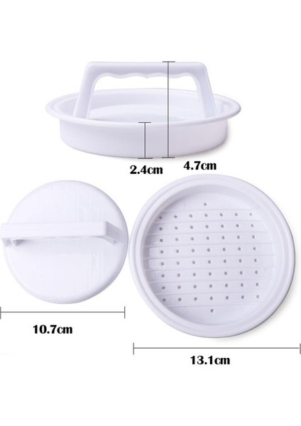 Yuvarlak Şekil Hamburger Presi Gıda Sınıfı Plastik Hamburger Makinesi Kalıp Kalıp Et Sığır Izgara Burger Presi Patty Mutfak Aracı (Yurt Dışından) fiyatları