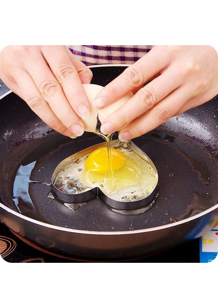5 Adet Tarzı Et Paslanmaz Çelik Yumurta Kalıbı Yumurta Gözleme Kalıbı Kızarmış Yumurta Şekillendirici Kızartma Yumurta Araçları Pişirme Araçları Mutfak Aksesuarları (Yurt Dışından)