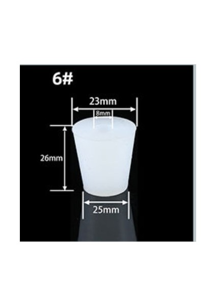 No.6 Tarzı Bir Katı Silikon Fermentör Kapak Fişi Stoper 8mm Delik Veya Katı Hava Kilidi Valfı Brew Şarap Kauçuk Fermantasyon Kapakları Fermentasyon Malzemeleri (Yurt Dışından)