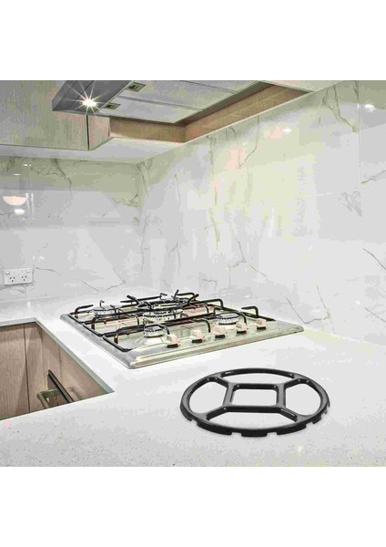 Siyah Stil Yardımcı Destek Küçük Pot Ev Gaz Sobası Rafı Mutfak Malzemeleri Metal Stand Wok Braketi Emaye Yüzük (Yurt Dışından) indirimleri