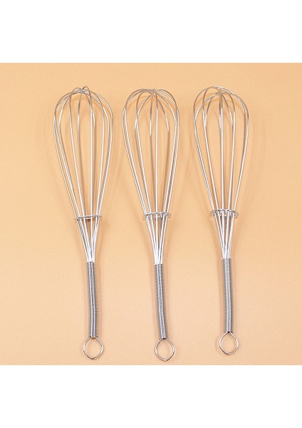 Gümüş Tarzı 18CM Paslanmaz Çelik Yumurta Çırpıcı Yay Kolu Yumurta Çırpıcıları Süt Krema Tereyağı Çırpma Çırpma Mikser Mutfak Yumurta Aracı (Yurt Dışından)