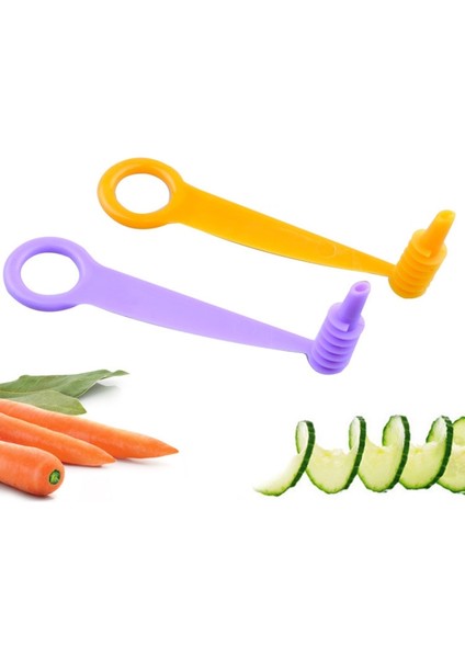 Rastgele Renk Stili Otato Kulesi Spiral Manuel Spiral Vida Dilimleme Plastik Havuç Salatalık Sebze Meyve Spiral Bıçak Mutfak Alet Takımı (Yurt Dışından)