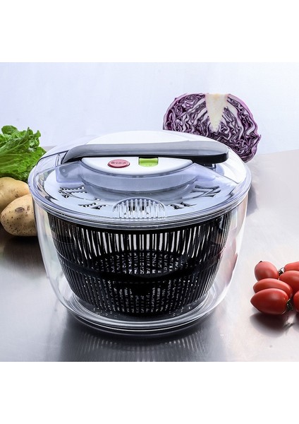 Salata Kurutucu,meyve Drenaj Sepeti,çok Fonksiyonlu Sebze Yıkama Makinesi,salatalar,mutfak Aksesuarları,sebze Kurutucu 5l (Yurt Dışından) modelleri