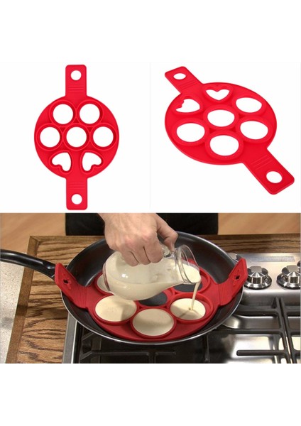C Stili Gözleme Yapışkanı Yapışmaz Pişirme Araçları Yumurta Halkası Yapıcı Krep Peynir Yumurta Ocak Tava Çevirmeli Yumurta Kalıp Mutfak Pişirme Çevirmeli Pişirme (Yurt Dışından)
