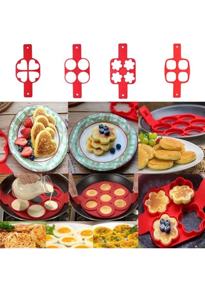 C Stili Gözleme Yapışkanı Yapışmaz Pişirme Araçları Yumurta Halkası Yapıcı Krep Peynir Yumurta Ocak Tava Çevirmeli Yumurta Kalıp Mutfak Pişirme Çevirmeli Pişirme (Yurt Dışından)