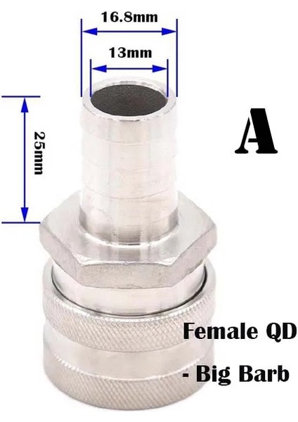 B Tarzı Homebrew Bira Kadın Hızlı Bağlantı Kesme 304 Paslanmaz Çelik Bilyalı Kilit Stili (Yurt Dışından) modelleri