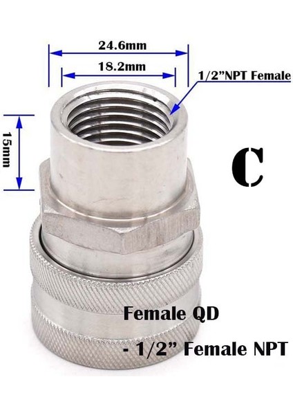 B Tarzı Homebrew Bira Kadın Hızlı Bağlantı Kesme 304 Paslanmaz Çelik Bilyalı Kilit Stili (Yurt Dışından) fırsatları