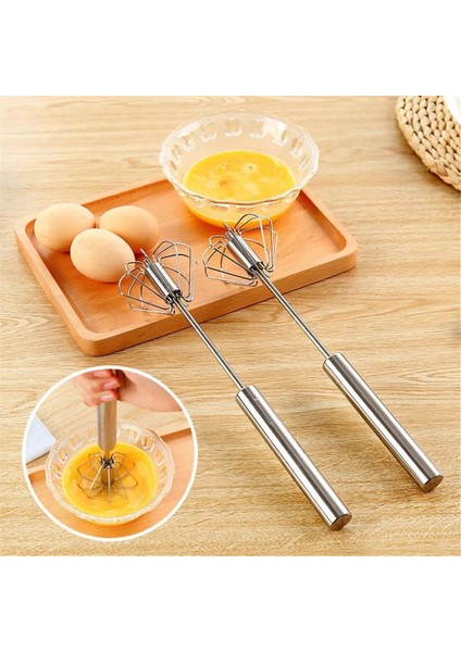Paslanmaz Çelik Yarı Otomatik Çırpma Döner Yumurta Çırpıcı Macun Krem Sos Karıştırıcı Araçları El Basınçlı Yumurta Çırpıcı Mutfak Aleti (Yurt Dışından) fırsatları