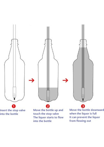 1 Adet Tarzı Şişeleme Durdurma Vanası Bira Şarap Şişeleyici Şişeleme Durdurma Tüpü Şişeleme Aracı Bira Kırmızı Şarap Şişeleyici Homebrew Şişe Doldurma Makinesi Bira (Yurt Dışından) modelleri