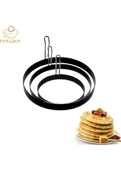 5.9 Inç Gözleme Yüzük Stili Inç Gözleme Kalıbı Yüzük Yapışmaz Kızarmış Yumurta Şekillendirici Yüzük Izgara Huni Kek Mixmaker Ev Yapımı Yuvarlak Omlet Kalıbı (Yurt Dışından)