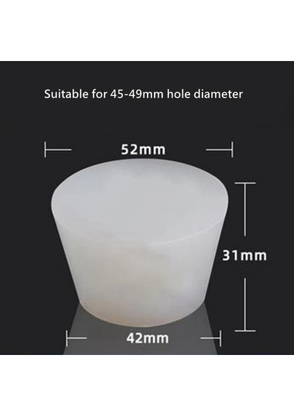 10 Numara Stil 2 Adet Silikon Şarap Kauçuk Tıpa Delik Olmadan Gıda Sınıfı Hava Kilidi Vana Fermantasyon Varil Ev Bira Bira Için Demlemek (Yurt Dışından)