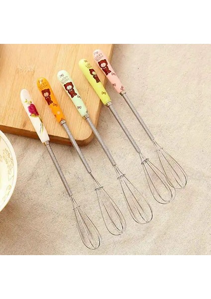 Yeşil Stil 1 Adet Yumurta Çırpıcı Kahve Sütlü Içecek Mini Mikser Seramik Kolu Karıştırma Çırpma Frother Foamer Pratik Mutfak Aletleri G (Yurt Dışından)