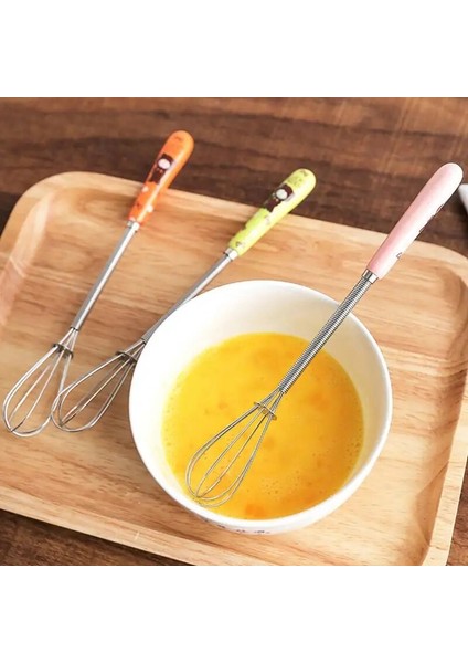 Yeşil Stil 1 Adet Yumurta Çırpıcı Kahve Sütlü Içecek Mini Mikser Seramik Kolu Karıştırma Çırpma Frother Foamer Pratik Mutfak Aletleri G (Yurt Dışından)