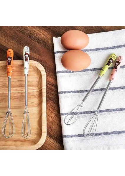 Yeşil Stil 1 Adet Yumurta Çırpıcı Kahve Sütlü Içecek Mini Mikser Seramik Kolu Karıştırma Çırpma Frother Foamer Pratik Mutfak Aletleri G (Yurt Dışından)