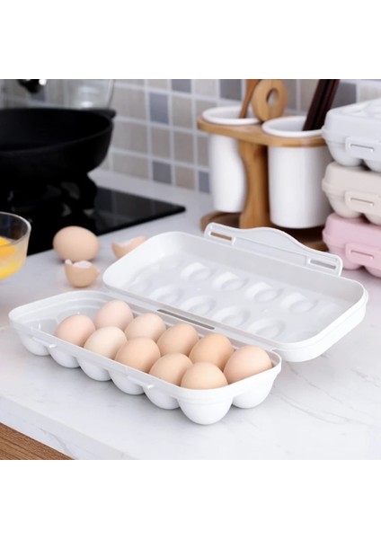 Gri 18 Bölme Stili Buzdolabı Için Yumurta Tutucular Plastik Kapaklı Yumurta Kapları Buzdolabı Yumurta Tepsisi Yumurta Saklama Kutusu (Yurt Dışından) modelleri