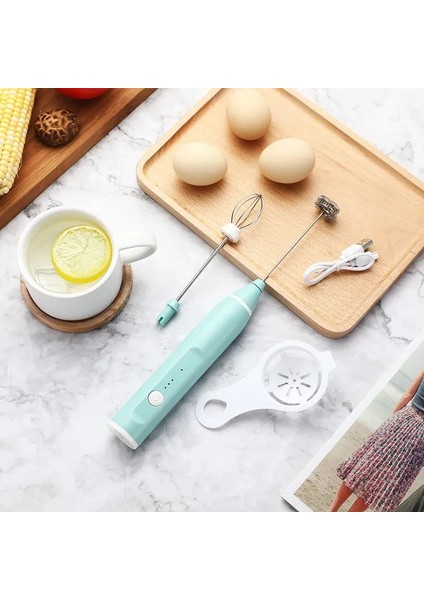 Pembe Stil Taşınabilir USB Şarj Elektrikli Süt Köpürtücü Yumurta Çırpıcı Çırpma Içecek Mikser Kahve, Süt, Cappuccino, Yumurta Çırpma, Mutfak Aletleri (Yurt Dışından)